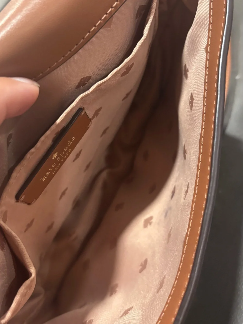 kate spade Brown Pebbled Leather Crossbody Bag